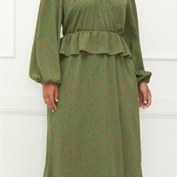 ELOQUII Elements collection Midi with Pep Lum - Picture 6 of 8